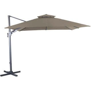 Parasol Déporté Inclinable Et Orientable Bioclim 3 X 3 M Taupe