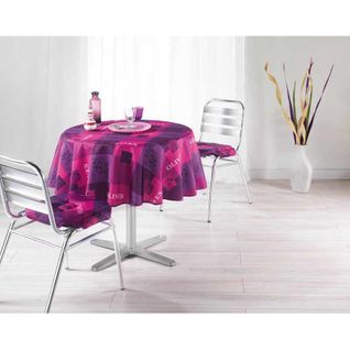 Nappe Polyester D. 180 cm Provencia Rose