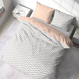 Housse De Couette 220x240 Cm + 2 Taies D'oreiller 63x63 Cm Microfibre Lobe