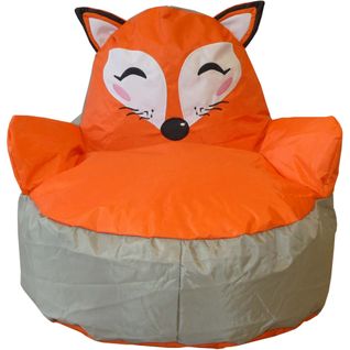 Pouf Enfant En Polyester Animal Renard