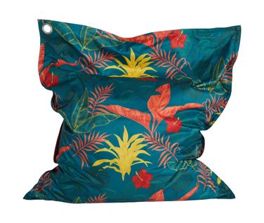 Maxi coussin 110x130 cm TROPICAL Bleu