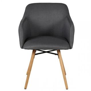 Fauteuil Gris Foncé Maya