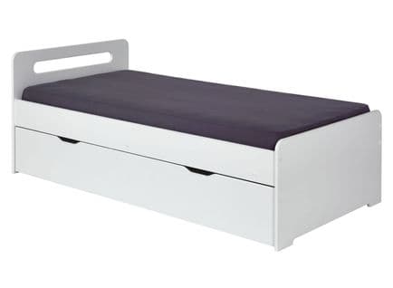 Lit Gigogne 90x190 Cm Blanc Levis