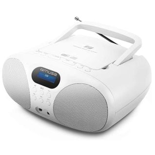 Radio Cd Portable Blanc - Md208dbw