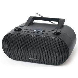 Lecteur Radio Cd Et Mp3 Portable  M 35 Bluetooth Noir