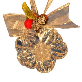 Fleur De Noël En Acrylique 12 Perles - Transparent