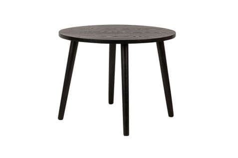 Table Basse Ronde Kanope En Bois - ? 50 Cm - Noir