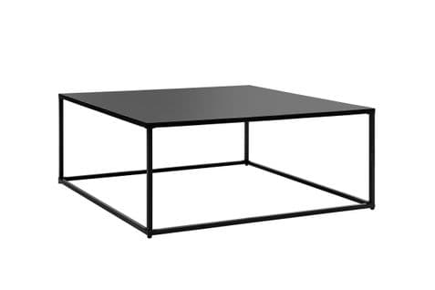 Table Basse Carrée Filar En Métal - 90x90 Cm - Noir