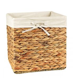 Cube De Rangement En Jacinthe D'eau - 32x32x32/33cm