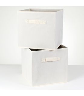 Cube De Rangement Intissé 28 Cm - Lot De 2