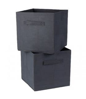 Cube De Rangement Intissé 28x28cm - Lot De 2