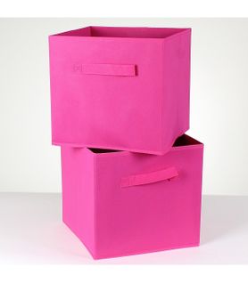 Cube De Rangement Intissé 28 Cm - Lot De 2