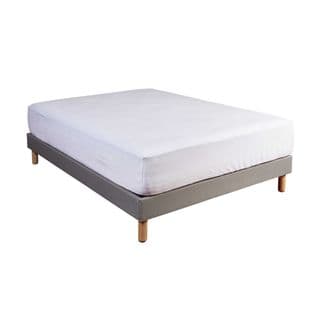 Protège Matelas Coton Molleton Bonnet 40 Blanc 140x190