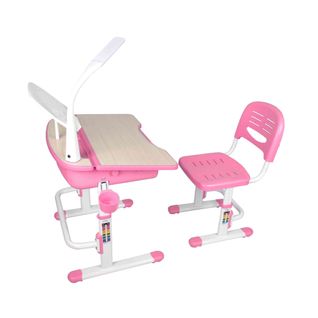 Bureau Enfant Ajustable En Hauteur Rose 301   Chaise