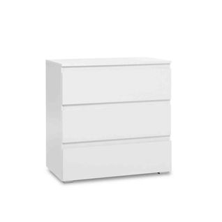 Commode 3 Tiroirs Blanc