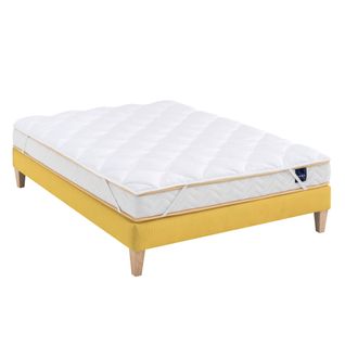 Surmatelas Ouate 600g S25 Soutien Ferme 140x200 - 2 Personnes - Accueil Confortable