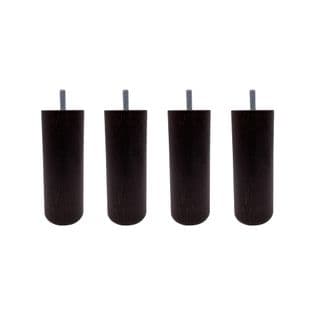 Pied Cylindrique Bois (lot De 4)