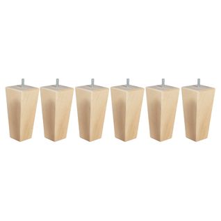 Pied Fuseau Tronqué Bois (lot De 6)