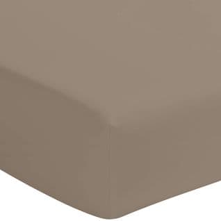 Drap Housse Bio Bonnet 40 Made In France Taupe 140x190