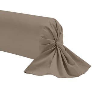 Taie De Traversin Bio Made In France Taupe 140 Cm (traversin)