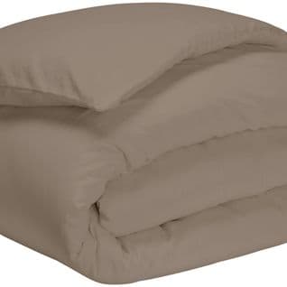 Housse De Couette Bio Made In France Taupe 240x220