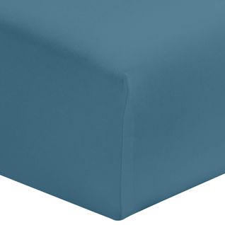 Drap Housse Bio Bonnet 30 Made In France Bleu 120x190