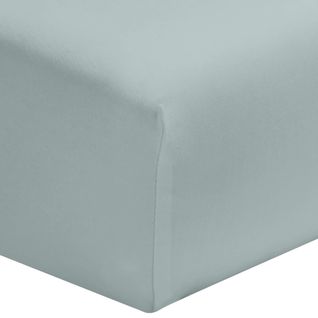 Drap Housse Percale Bonnet 30 Made In France Bleu Ciel 90x200