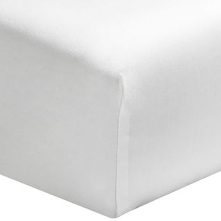 Drap Housse Tpr Satin De Coton Bonnet 30 Made In France Blanc 2x80x200