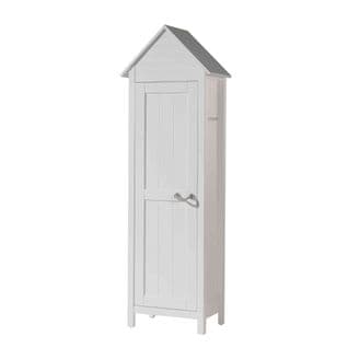 Armoire Cabane 1 Porte En Bois Blanc