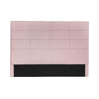 Tête De Lit Déco Aspect Quadrillé Vieux Rose 140 Cm