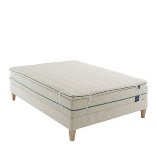 Surmatelas Éco-responsable Latex Naturel Aube Soutien Mi-ferme 160 X 200 - Accueil Très Moelleux