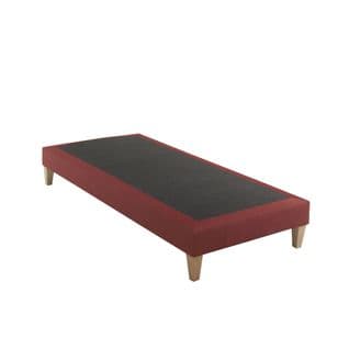 Sommier Déco Tapissier Rouge Crépuscule 80x210