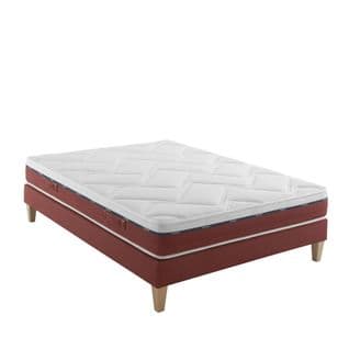 Ensemble Matelas Latex, Sommier Crépuscule 600 Soutien Mi-ferme 130 X 190