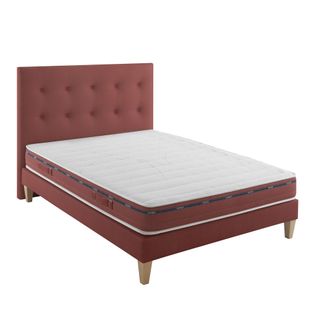 Ensemble Matelas Latex, Sommier, Pieds Et Tête De Lit Crépuscule 500 Soutien Ferme 140 X 190