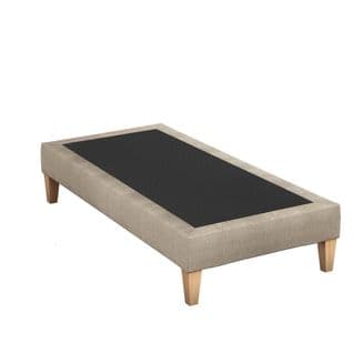 Sommier Déco Tapissier Beige Sable - 70x200