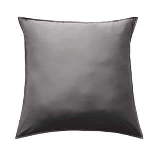 Taie D'oreiller En Bambou Uni Anthracite 63x63 Cm