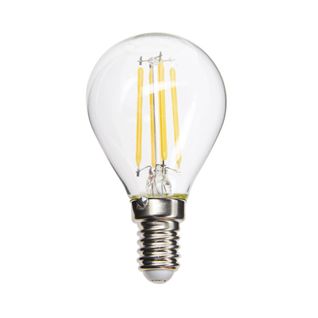Ampoule à Filament LED P45, Culot E14, 4w Cons. (40w Eq.), Lumière Blanc Chaud