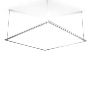 Plafonnier LED Carré - Cons. 42w - 4800 Lumens - Blanc Neutre - 3 Modes De Fixation