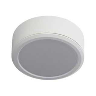 Plafonnier LED Rond - Double Fixation - Cons. 6w - 400 Lumens - Blanc Neutre - Ksdop400rcw