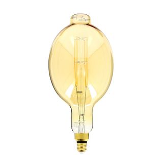 Ampoule LED Giant (bt180) / Vintage Au Verre Ambré, Dimmable, Culot E27, 8w Cons. (60w Eq.), 800