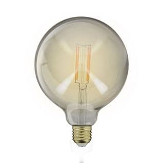 Ampoule LED Globe (g125) / Vintage Au Verre Fumé, Culot E27, 4w Cons. (23w Eq.), 230 Lumens, Lumière