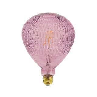 Ampoule LED Déco Ballon Rose, Culot E27, 4w Cons., 300 Lumens, Lumière Blanc Chaud