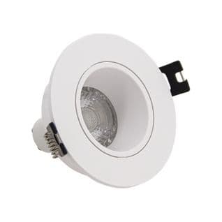 Lot 3 Spots Gu10 Conso. 4w Eq. 50w 2700k Rond Orientable Blanc Ip20