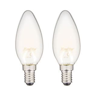 Ampoule LED Filament Flamme Culot E14 806lm Blanc Chaud