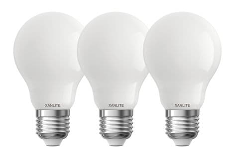Lot 3 ampoules fi standard E27  Opaque Blanc