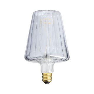 Ampoule Filament LED Déco Verre Ciselé Cône, Culot E27, 300 Lumens, Blanc Chaud