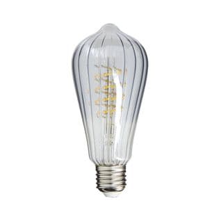 Ampoule LED Striée Edison E27  Blanc chaud