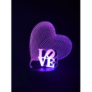 Lampe LED 3d Love