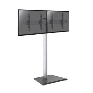 Support Sur Pied Pour 2 Écrans TV 43'' - 49'' - Hauteur 175cm - à Poser