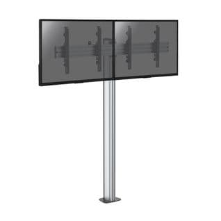 Support Sur Pied Pour 2 Écrans TV 43'' - 49'' - Hauteur 175cm - à Visser